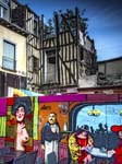 Mural & Dereliction at the Market Place, RENNES