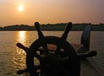 Sunset from Rice Boat, Vembanad Lake, BACKWATERS