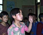 Tibetan child Traditional dance demonstration at Spiti Hostel, Yol