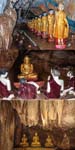 Myin Ma Ti Pagoda (Stalactites severed to accommodate Buddhas!)