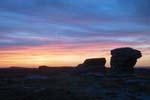 Sunset over Oxstones & Stanage